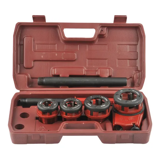 4 Die Heads 1-1/4 Inch Rachet Pipe Threader (390018)